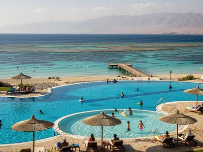 Beachfront pools at Sharm El Sheikh resort